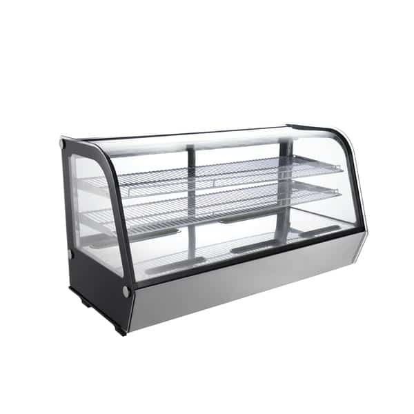 Admiral Craft BDRCTD-200, 48-inch Black Diamond Refrigerated Countertop Display Case, 7 Cu.Ft.