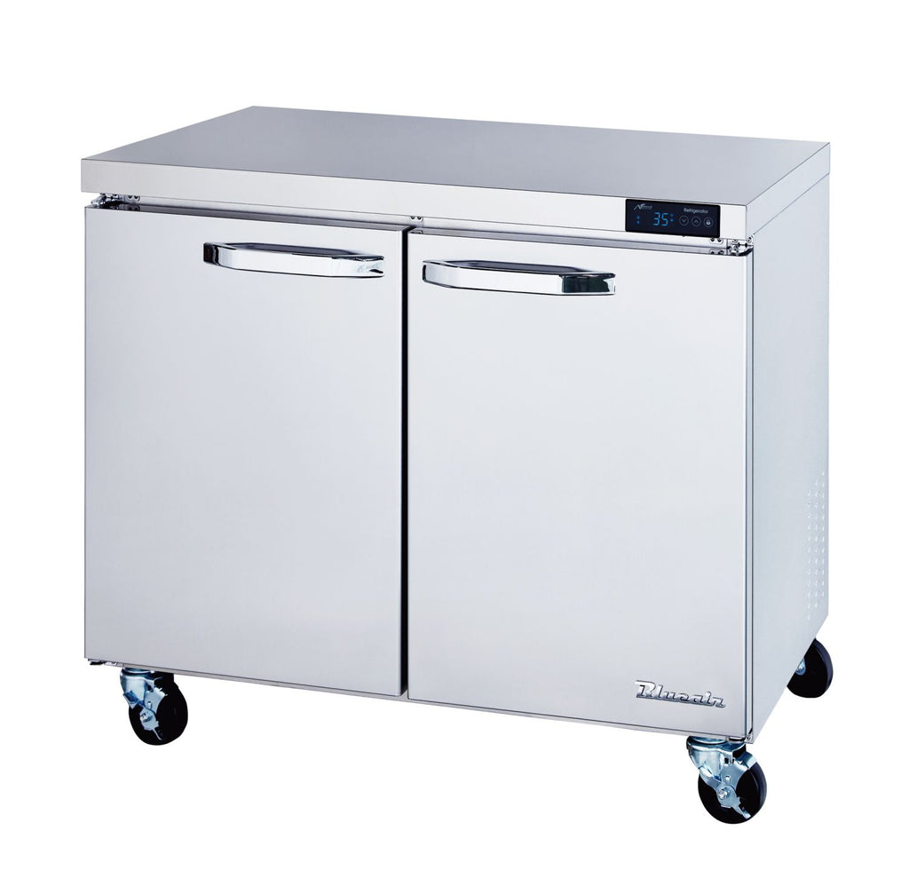 Blue Air BLUR36-HC, 36-inch 2 Swing Doors Undercounter Refrigerator, 9.2 Cu. Ft.