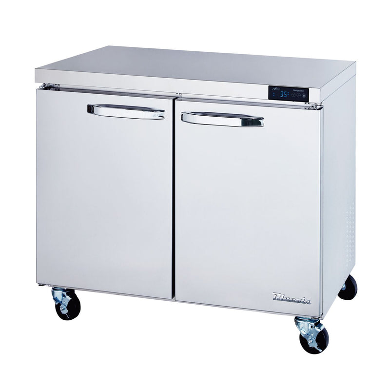 Blue Air BLUR36-HC, 36-inch 2 Swing Doors Undercounter Refrigerator, 9.2 Cu. Ft.