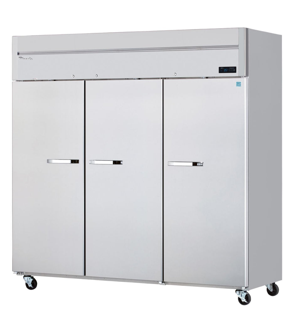 Blue Air BSR72T-HC, 81-inch 3 Solid Door Top Mount Reach-In Refrigerator, 81 Cu. Ft.