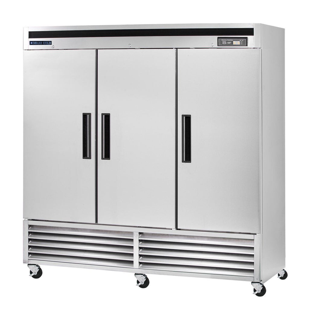 Maxx Cold MCR-72FDHC Reach-In Refrigerator, Triple Door, Bottom Mount