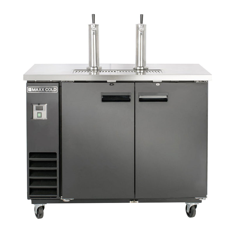 Maxx Cold MXBD48-2BHC Two Keg, Two Tower Beer Dispenser