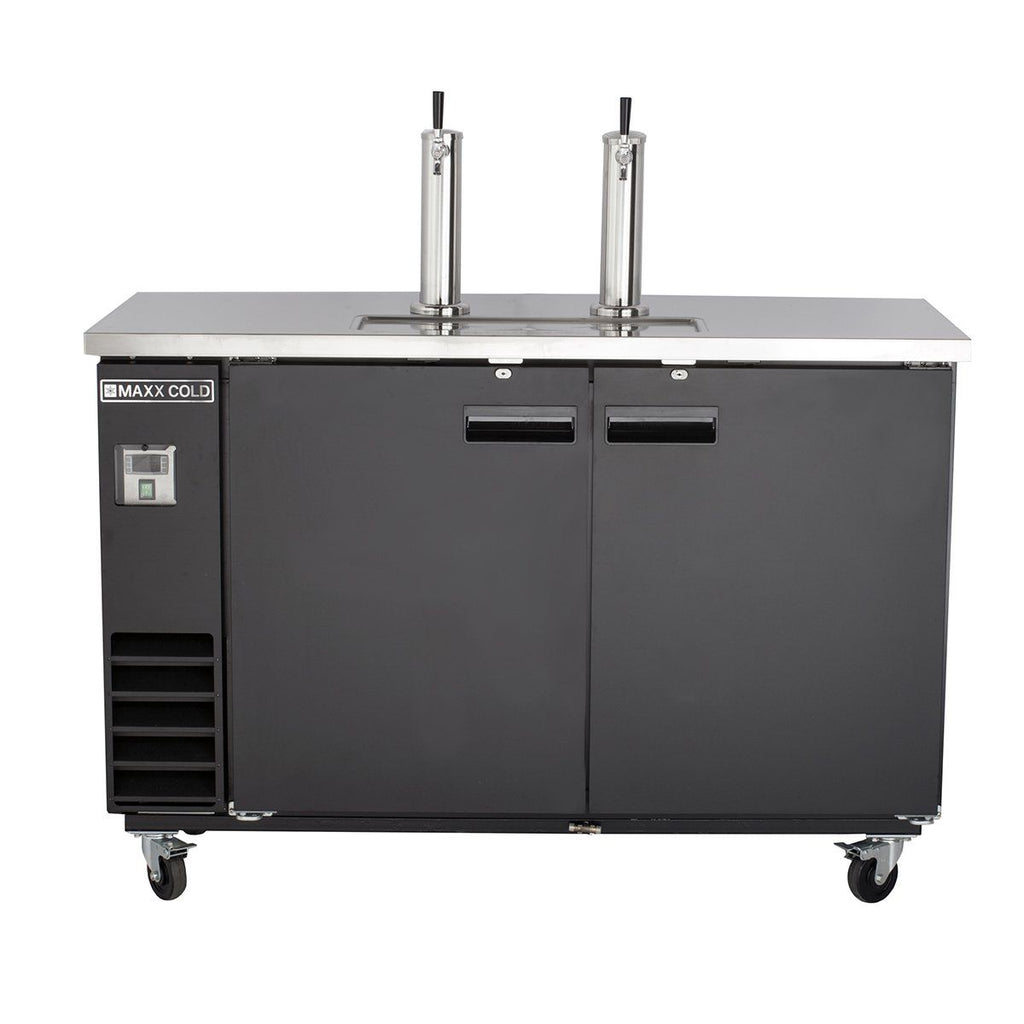 Maxx Cold MXBD60-2BHC Two Keg, Two Tower Beer Dispenser