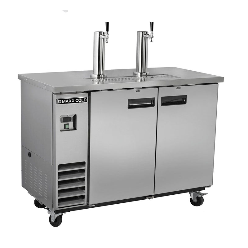 Maxx Cold MXBD60-2SHC Two Keg, Two Tower Beer Dispenser