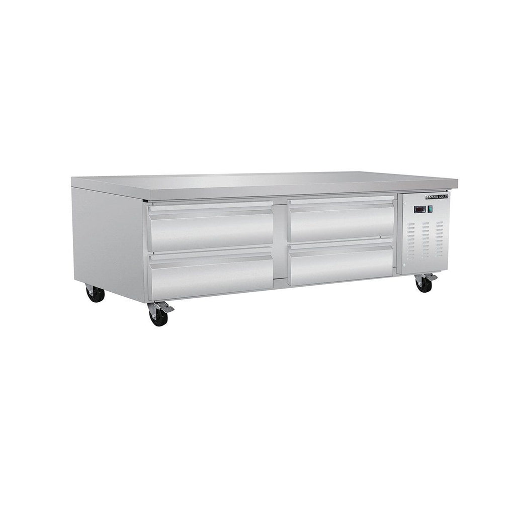 Maxx Cold MXCB72HC Four Drawer Door Refrigerated Chef Base
