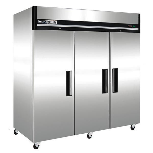 Maxx Cold MXCR-72FDHC Reach-in Refrigerator, Triple Door, Top Mount
