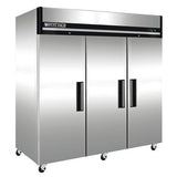 Maxx Cold MXCR-72FDHC Reach-in Refrigerator, Triple Door, Top Mount