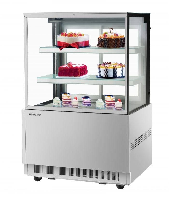 Turbo Air TBP36-54FN-S, 36-inch 3 Tiers Stainless Steel Refrigerated Bakery Case, Front Open, Drop-in