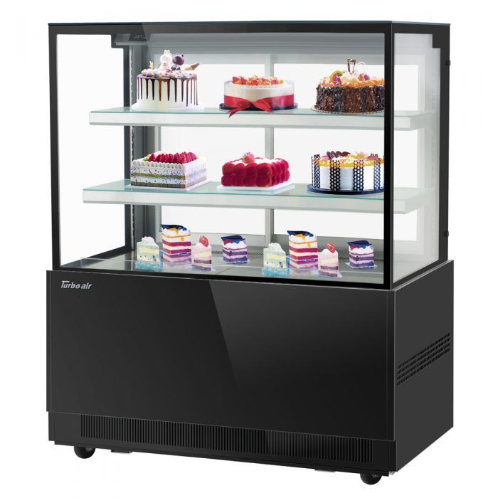 Turbo Air TBP48-54NN-B, 48-inch 3 Tiers Black Refrigerated Bakery Case