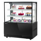 Turbo Air TBP48-54NN-B, 48-inch 3 Tiers Black Refrigerated Bakery Case