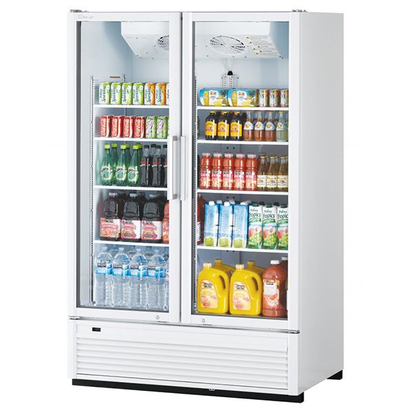 Turbo Air TGM-47SDHW-N, 2 Swing Glass Doors Full Height Merchandiser, White