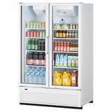 Turbo Air TGM-47SDHW-N, 2 Swing Glass Doors Full Height Merchandiser, White