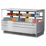 Turbo Air TOM-72L-UFD-S-2S-N, 71-inch 1 Shelf Low Profile Open Display Case, Rear Sliding Door