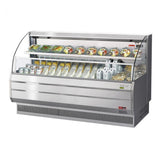 Turbo Air TOM-75LS-N 75-Inch Horizontal Stainless Steel Open Display Merchandiser, Low Profile