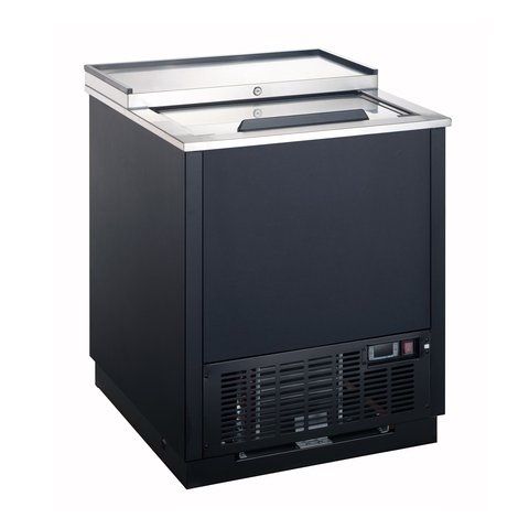 Admiral Craft USGF-1L, 26-inch Single Lid Black Glass Froster, 4 Cu.Ft.