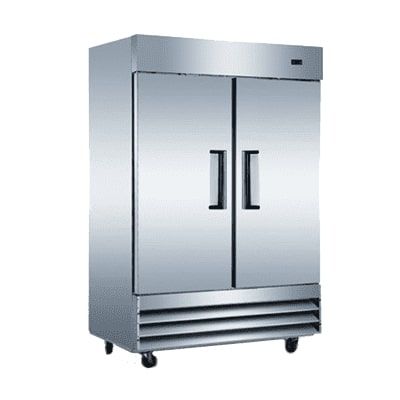 Admiral Craft USRF-2D, 54-inch 2 Solid Doors Commercial Reach-In Refrigerator, 48 Cu.Ft.
