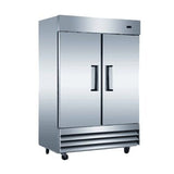 Admiral Craft USRF-2D, 54-inch 2 Solid Doors Commercial Reach-In Refrigerator, 48 Cu.Ft.