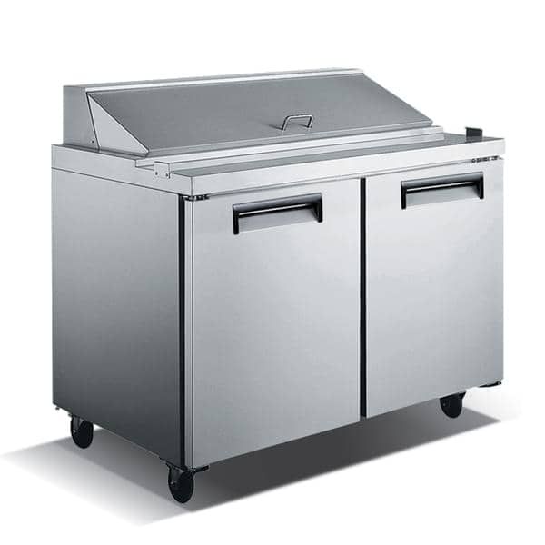 Admiral Craft USSL-2D, 47-inch 2 Solid Doors Refrigerated Salad/Sandwich Prep Table