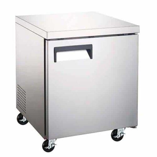 Admiral Craft USUCRF-27, 27-inch 1 Solid Door Stainless Steel Undercounter Refrigerator