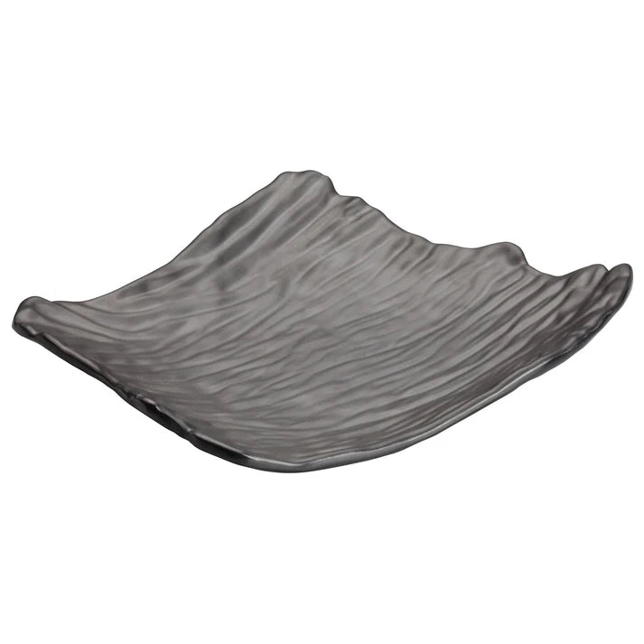 WDM019-305 - 11-1/2" x 9-1/2" Melamine Rectangular Plate, Black, 12pcs/case