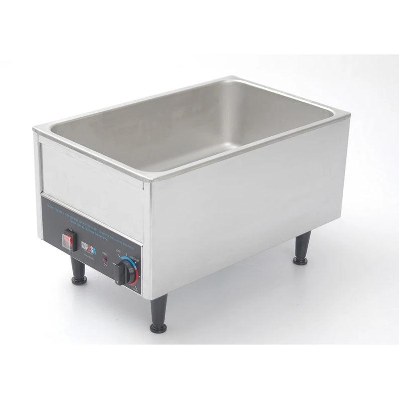 Winco 51096 Countertop Food Warmer - Wet w/ (1) Full Size Pan Well, 120v