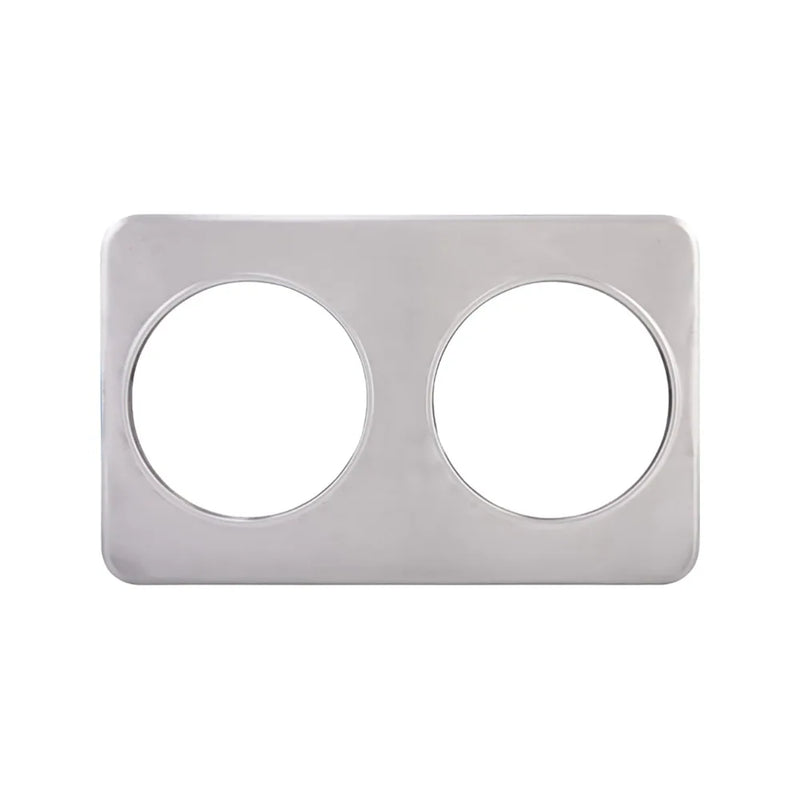 Winco ADP-808 Adapter Plate w/ (2) 8 3/8" Holes, Stainless