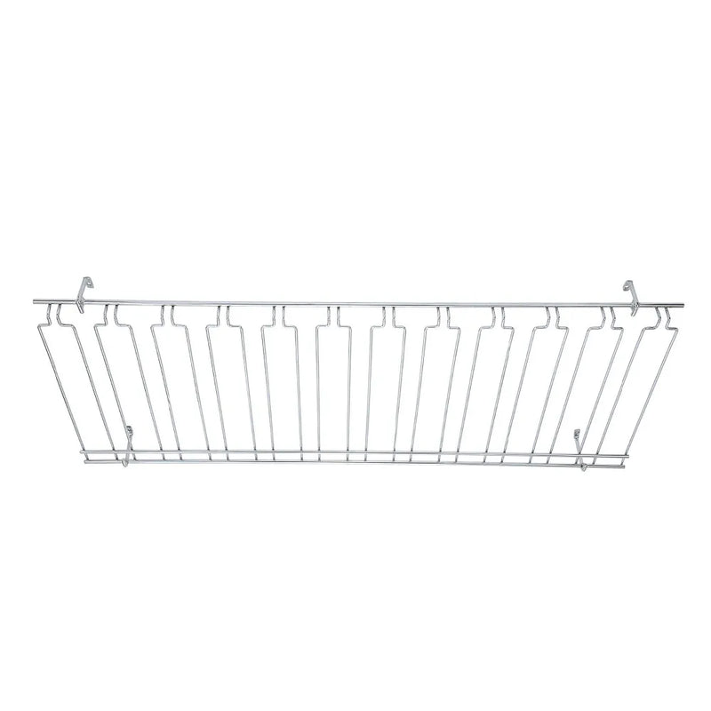 Winco GHC-1848 Overhead Glass Rack, 18" X 48" X 4 in, Chrome Plated