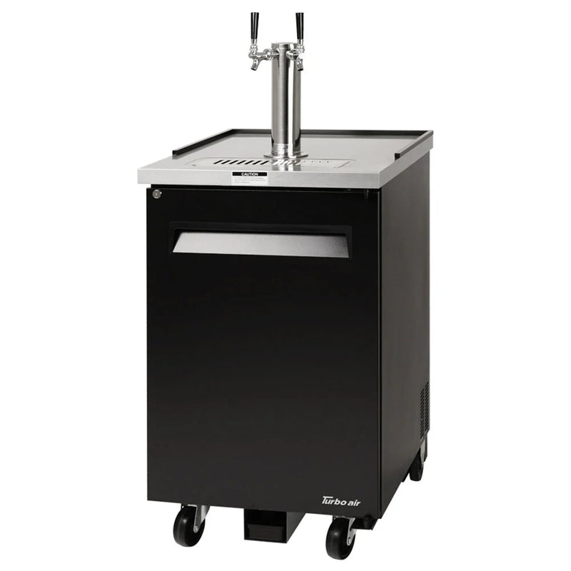Turbo Air TBD-1SB 24" Draft Beer System w/ (1) Keg Capacity - (1) Column, Black, 115v