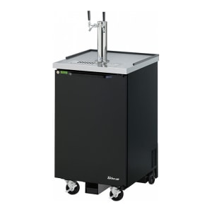 Beverage Air DZ24-1-B 24" Kegerator Beer Dispenser w/ (1) Keg Capacity - (1) Column, Black, 115v