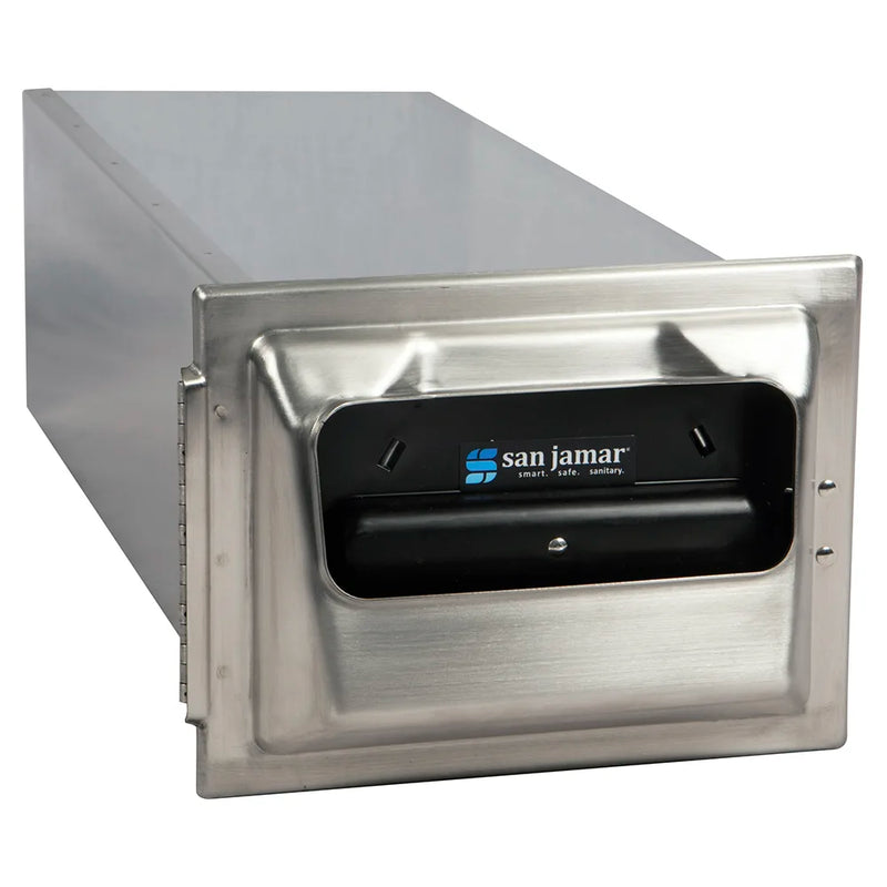 San Jamar H2001SS In-Counter 750 Fullfold Napkin Dispenser, Satin Stainless