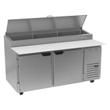 Beverage Air DP67HC 67" Pizza Prep Table w/ Refrigerated Base, 115v
