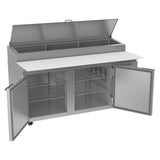 Beverage Air DP67HC 67" Pizza Prep Table w/ Refrigerated Base, 115v