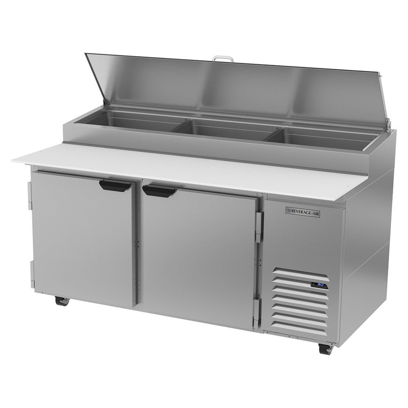 Beverage Air DP67HC 67" Pizza Prep Table w/ Refrigerated Base, 115v