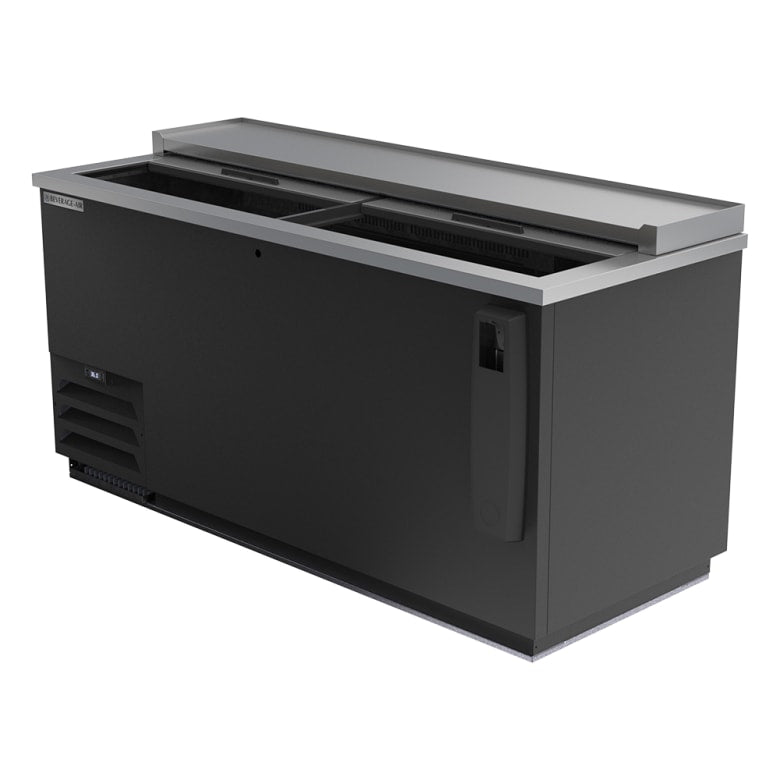 Beverage Air DW64HC-B 65" Forced Air Bottle Cooler - Holds (606) 12 oz Bottles, Bottle Opener, 115v