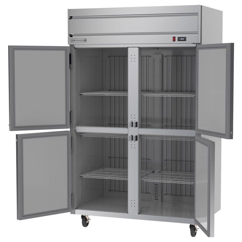 Beverage Air HF2HC-1HS 52" Two Section Reach In Freezer, (4) Solid Doors, 115v