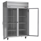 Beverage Air HR2HC-1G 52" Two Section Reach In Refrigerator, (2) Left/Right Hinge Glass Doors, 115v