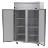 Beverage Air HRP2HC-1S 52" Two Section Reach In Refrigerator, (2) Left/Right Hinge Solid Doors, 115v