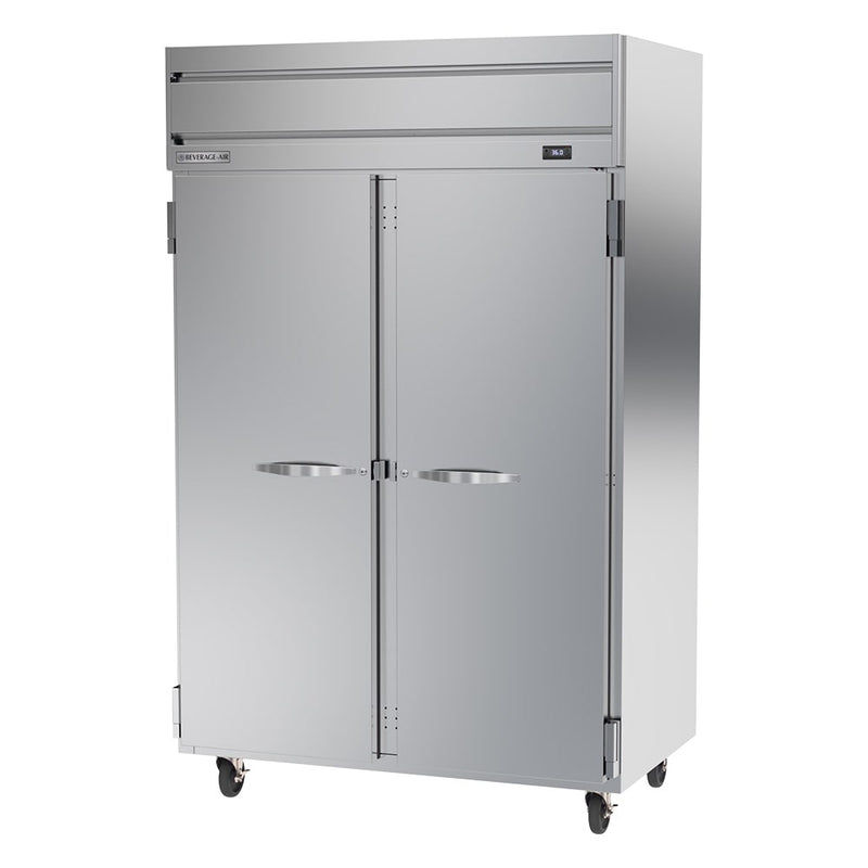 Beverage Air HRPS2HC-1S 52" Two Section Reach In Refrigerator, (2) Left/Right Hinge Solid Doors, 115v