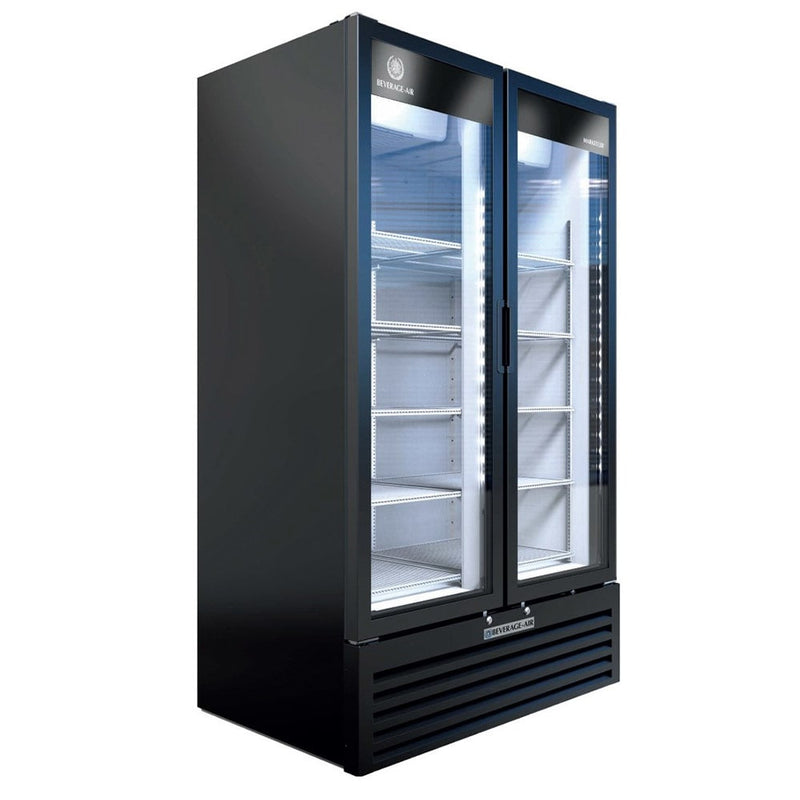 Beverage Air MT34-1B 39 1/2" Two Section Glass Door Merchandiser, (2) Left/Right Hinge Doors, 115v