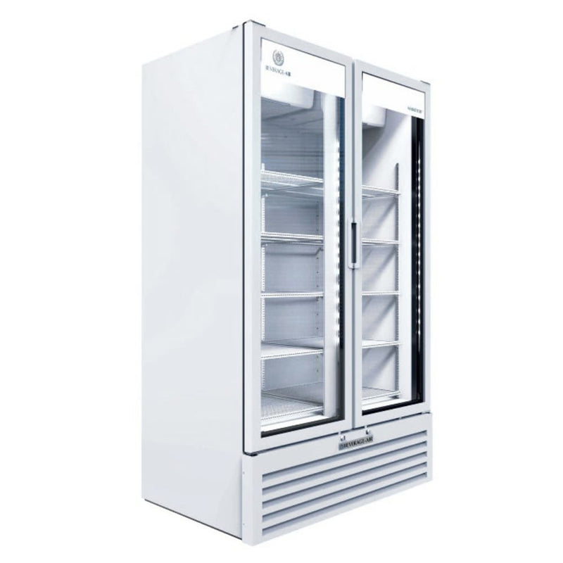 Beverage Air MT53-1W 54" Two Section Glass Door Merchandiser, (2) Left/Right Hinge Doors, 115v
