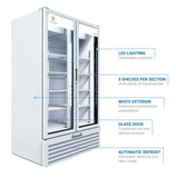 Beverage Air MT34-1W 39 1/2" Two Section Glass Door Merchandiser, (2) Left/Right Hinge Doors, 115v