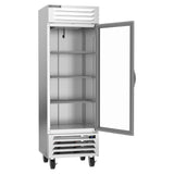 Beverage Air RB19HC-1G 27 1/4" One Section Reach In Refrigerator - (1) Right Hinge Glass Door, 115v