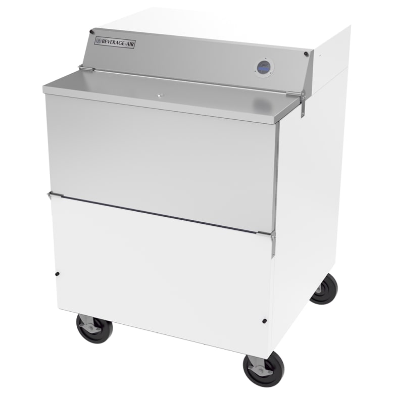 Beverage Air SMF34HC-1-W Milk Cooler w/ Top & Side Access - (512) Half Pint Carton Capacity, 115v