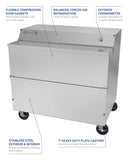 Beverage Air SMF49HC-1-S Milk Cooler w/ Top & Side Access - (768) Half Pint Carton Capacity, 115v