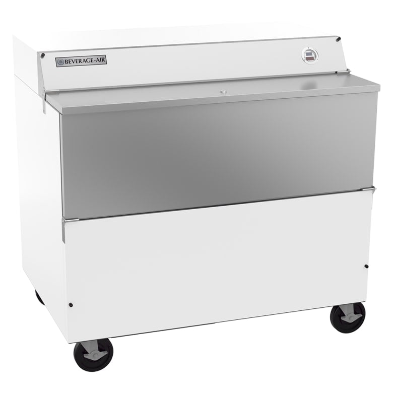 Beverage Air SMF49HC-1-W-02 Milk Cooler w/ Top & Side Access - (768) Half Pint Carton Capacity, 115v
