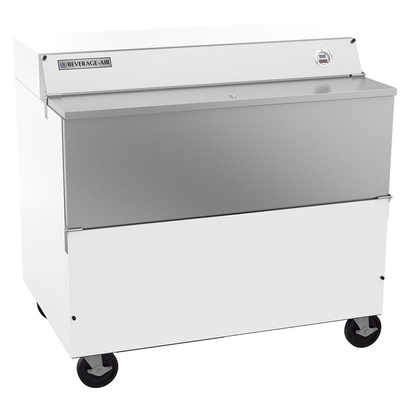 Beverage Air SMF49HC-1-W-02 Milk Cooler w/ Top & Side Access - (768) Half Pint Carton Capacity, 115v