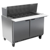 Beverage Air SPE48HC-18M 48" Sandwich/Salad Prep Table w/ Refrigerated Base, 115v