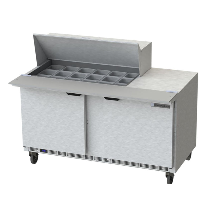 Beverage Air SPE60HC-18M 60" Sandwich/Salad Prep Table w/ Refrigerated Base, 115v