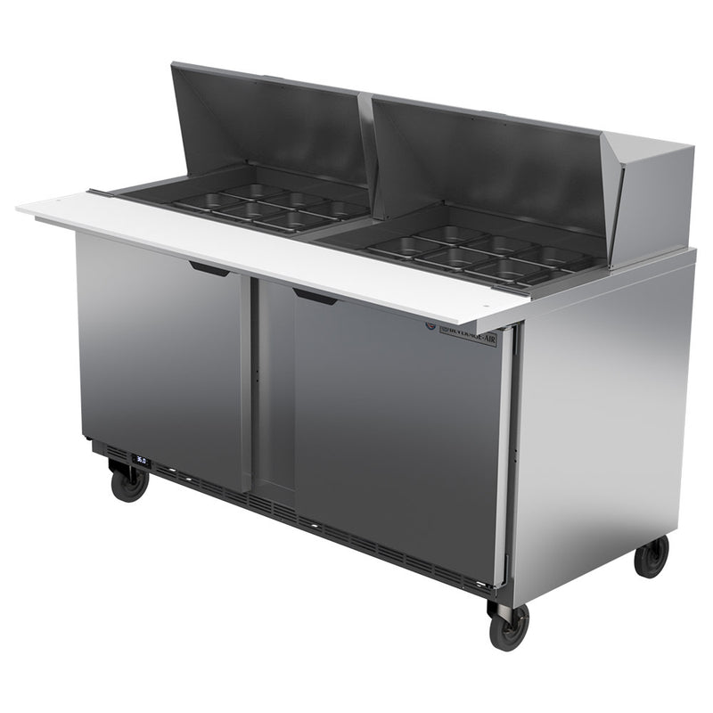 Beverage Air SPE60HC-24M 60" Sandwich/Salad Prep Table w/ Refrigerated Base, 115v