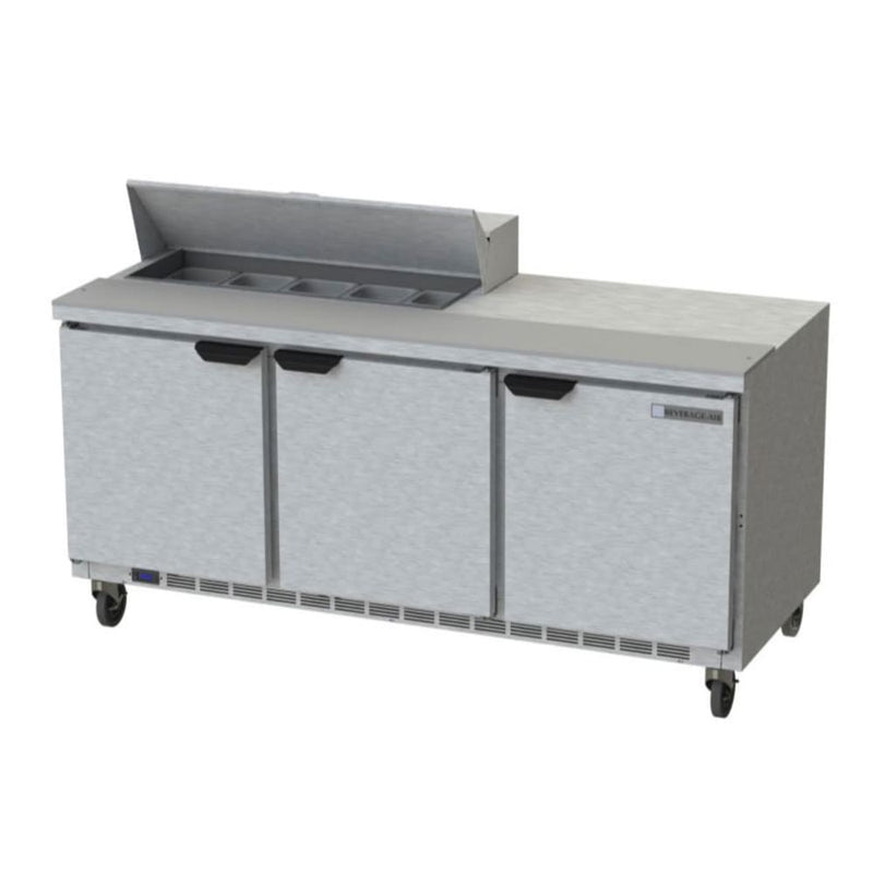 Beverage Air SPE72-08 72" Sandwich/Salad Prep Table w/ Refrigerated Base, 115v